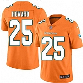 Nike Men & Women & Youth Dolphins 25 Xavien Howard Orange Color Rush Limited Jersey,baseball caps,new era cap wholesale,wholesale hats